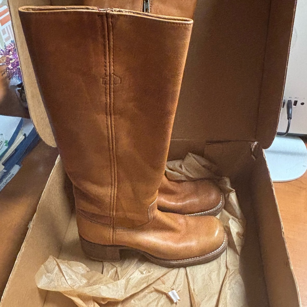 Vintage Frye Black Label Campus Boots (size 7) - Picture 4 of 7